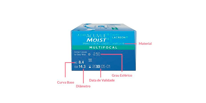 Lentes de Contato Acuvue 1-Day Moist Multifocal